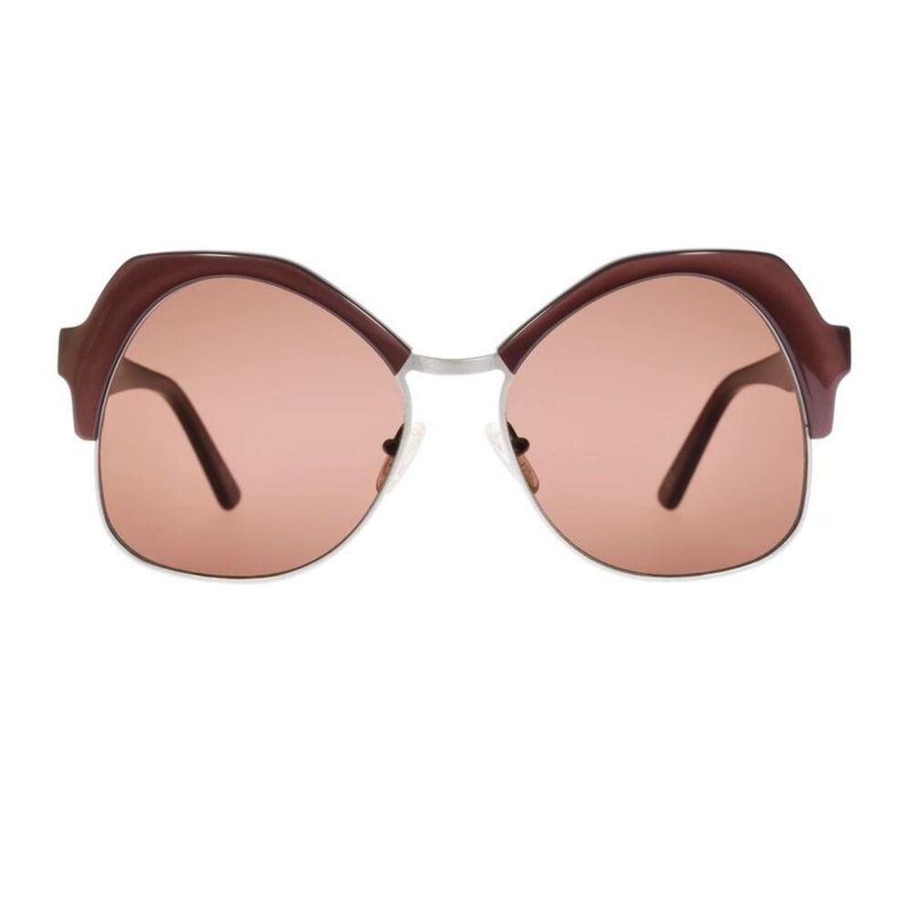 Andy Wolf Brown Metal Women's Sunglasses